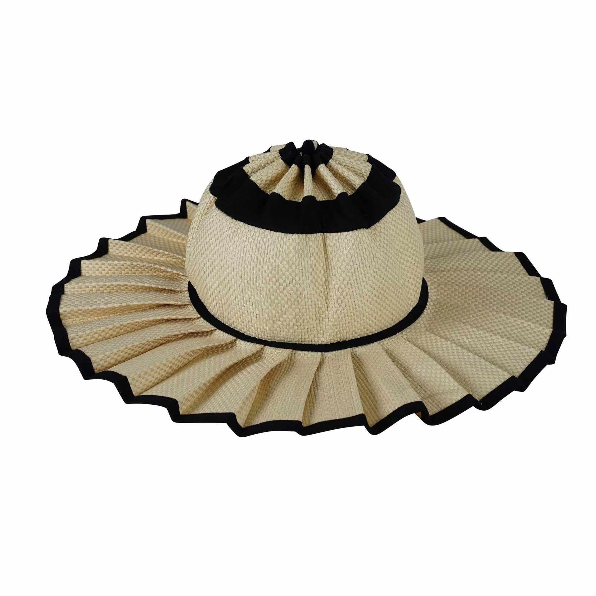 Horizon Foldable Sun Hat – Sand & Onyx