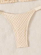 Conch Shell–Embellished Bikini Set