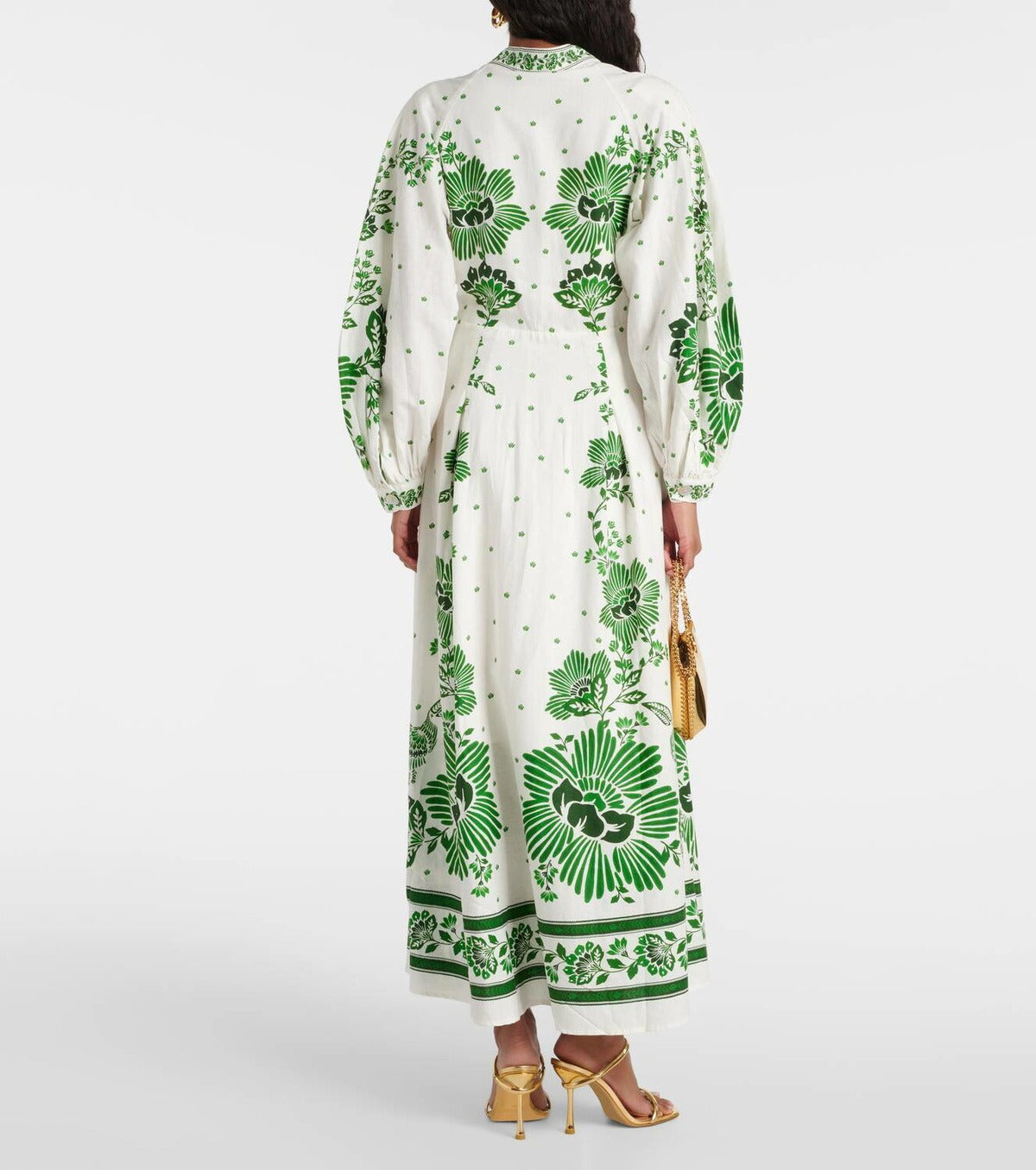 Kensington Printed Maxi Dress – Emerald Flora