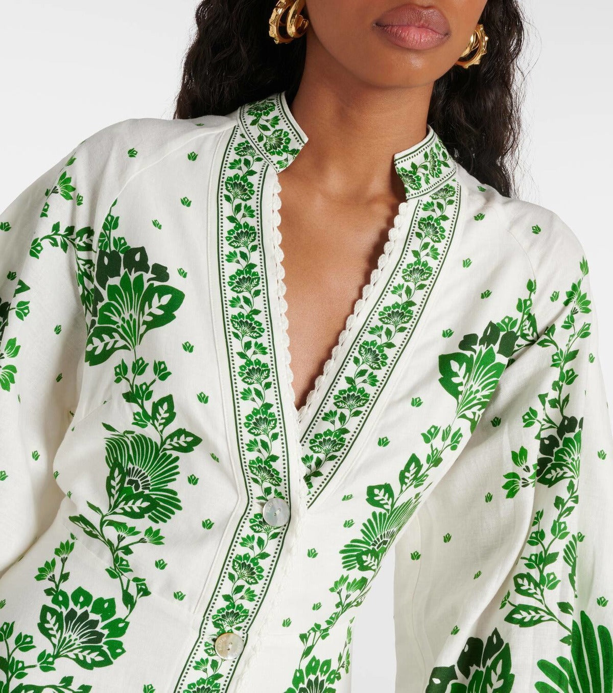 Kensington Printed Maxi Dress – Emerald Flora