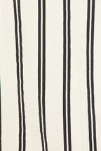 1932 Stripe White & Black Midi Skirt Set