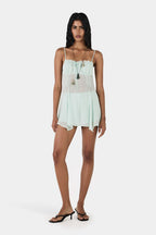 Raya Mini Dress Set Seafoam