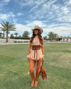 Ruffled Two Piece Set