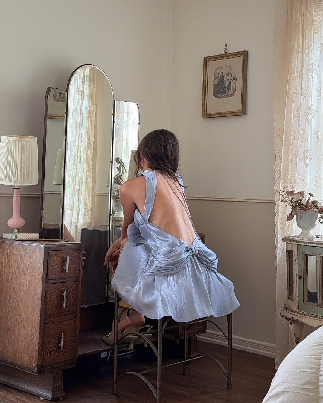 Stephanie Shimmer Mini Dress