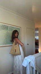 Shell-Embroidered Cotton Maxi Dress