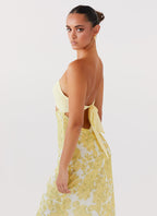 Elara Cut-Out Floral Maxi Dress