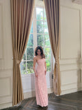 Lacey Maxi Dress - Double Lined Back Tie Maxi