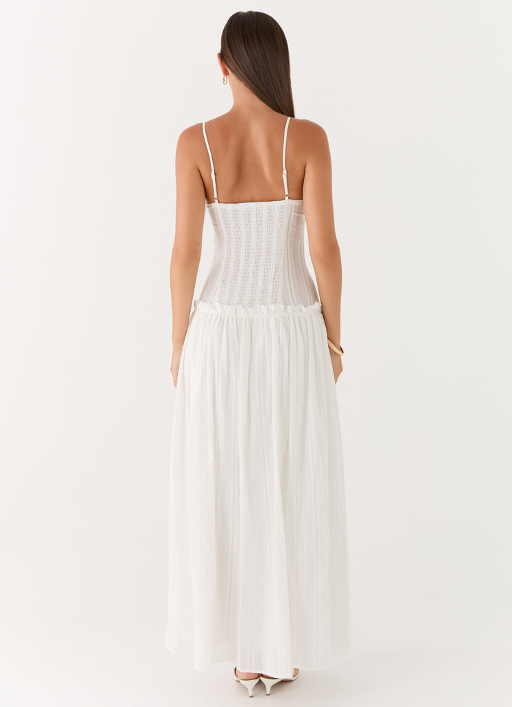Jacinda Drop Waist Maxi Dress - Ivory