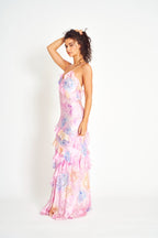 Seraphina Ruffle Maxi – Pastel Bloom