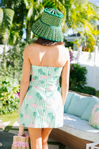 Reef Striped Bandeau Mini – Mint & Palm
