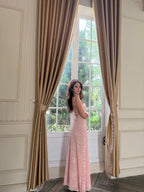 Lacey Maxi Dress - Double Lined Back Tie Maxi