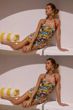 Phaedra Print Mini Dress