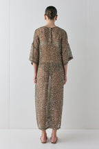 Ivette Sequin Midi Dress Mocha