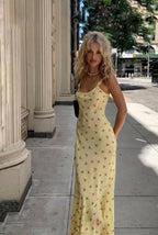 Vintage Floral Slip Maxi Dress