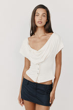 Seraphina Draped Peplum Top