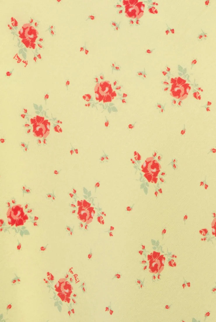 Vintage Floral Slip Maxi Dress