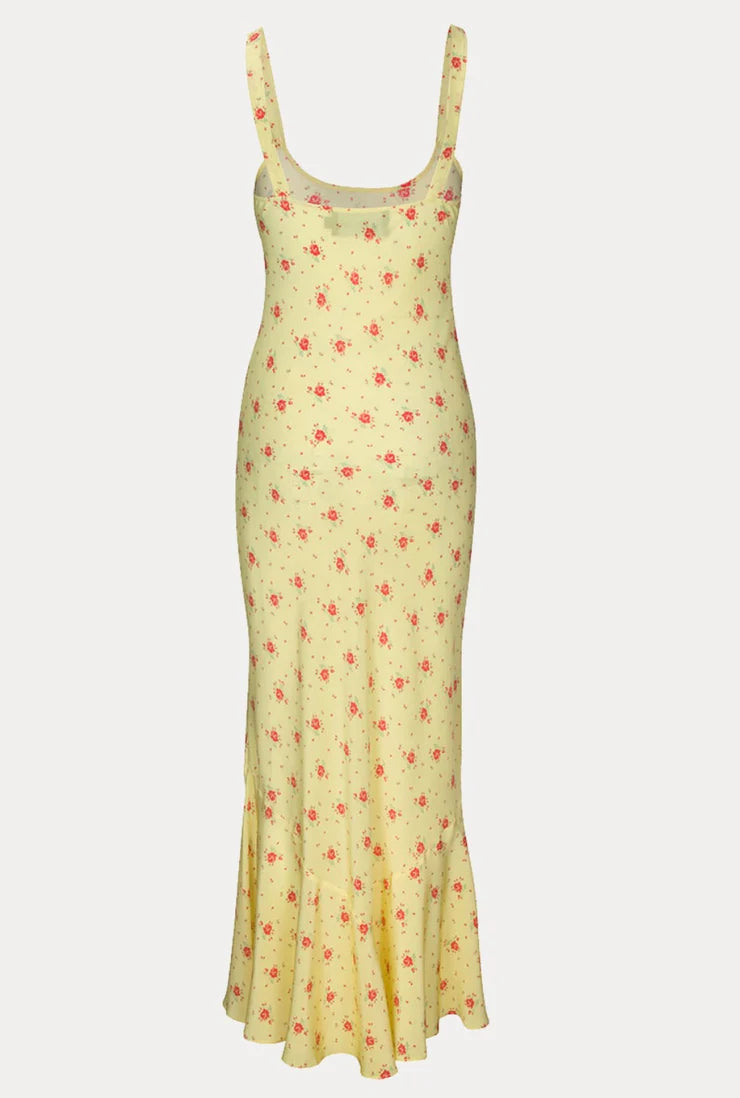 Vintage Floral Slip Maxi Dress