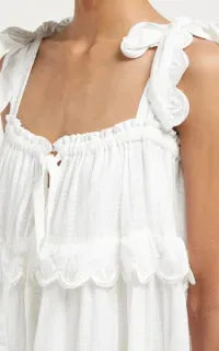 Sling Lace Cake Maxi Dress