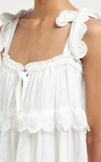 Sling Lace Cake Maxi Dress