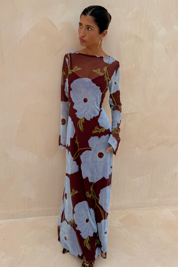 Blue Poppy  Dress