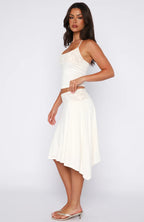 White Lace Y2K 2-Piece Set